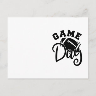 Game Day Vibes Design für Fußball Liebhaber Postkarte