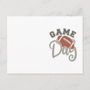 Game Day Vibes Design für Fußballfans Postkarte