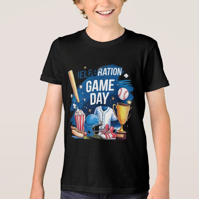 Game Day Vibes Tri-Blend Shirt (Vorderseite)