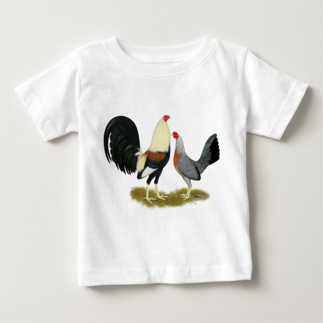 Game Fowl Pair Baby T-shirt (Vorderseite)