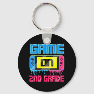 Game-Gamer der zweiten Klasse zurück zur Schule Schlüsselanhänger
