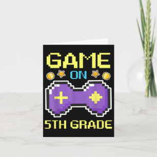 Game-Gaming-Gamer der 5. Klasse zurück in die Schu Karte