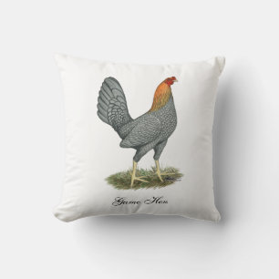 Game Hen Blue Red Kissen