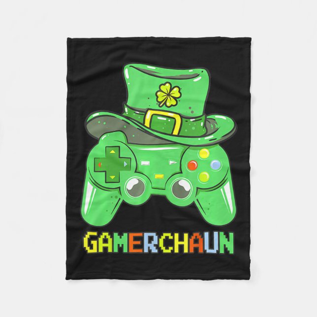 Game Leprechaun Kostüm St. Patrick's Day Fleecedecke (Vorderseite)
