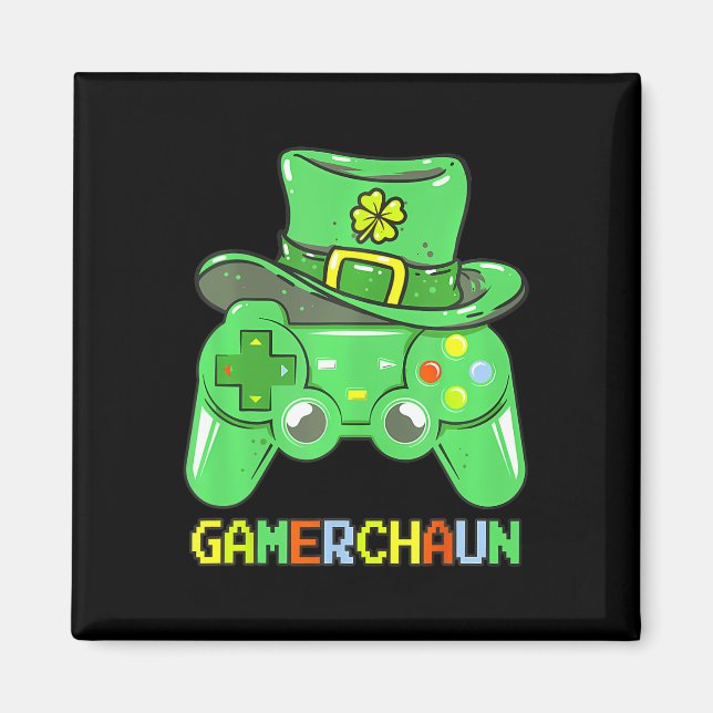 Game Leprechaun Kostüm St. Patrick's Day Magnet (Vorne)