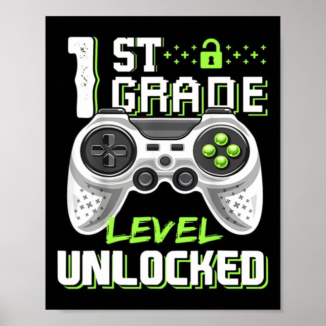 Game-Level am ersten Schultag Poster (Vorne)