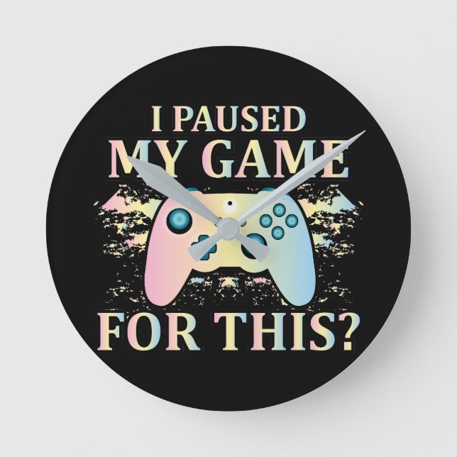 Game Lovers Runde Wanduhr (Vorderseite)