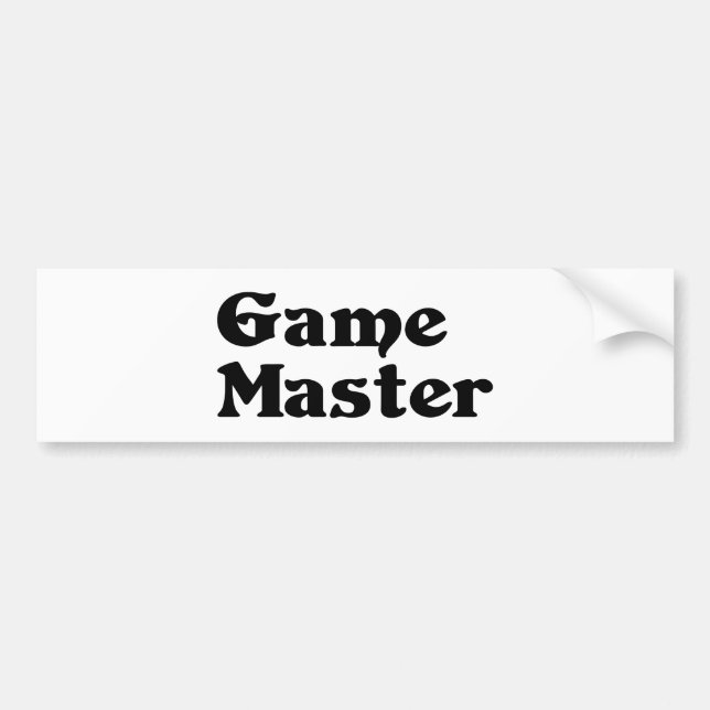 Game Master Autoaufkleber (Vorne)