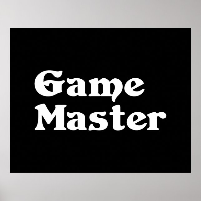 Game Master Poster (Vorne)