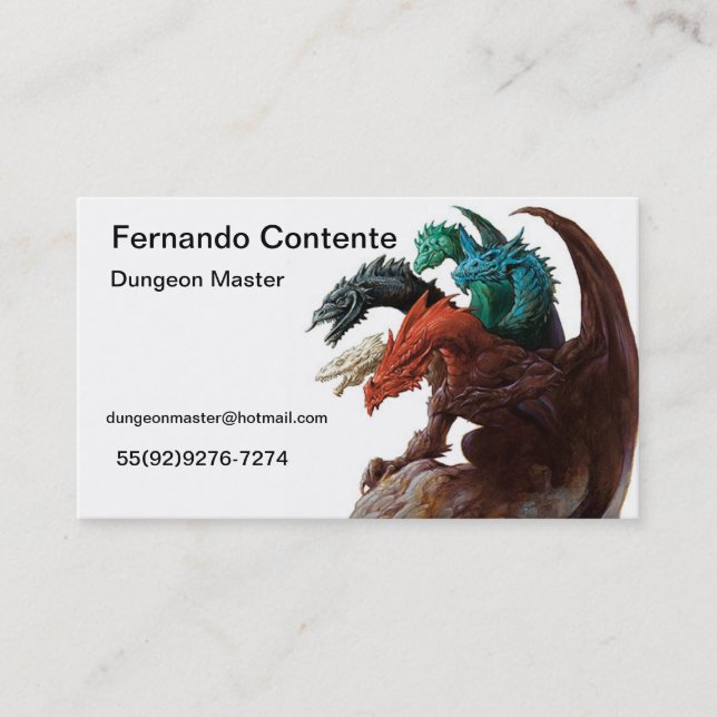 Game Master Visitenkarte (Vorderseite)