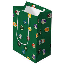 Game Night Birthday Billiard Billard Pool Table Mittlere Geschenktüte