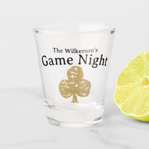 Game Night Gold Clubs Schnapsglas