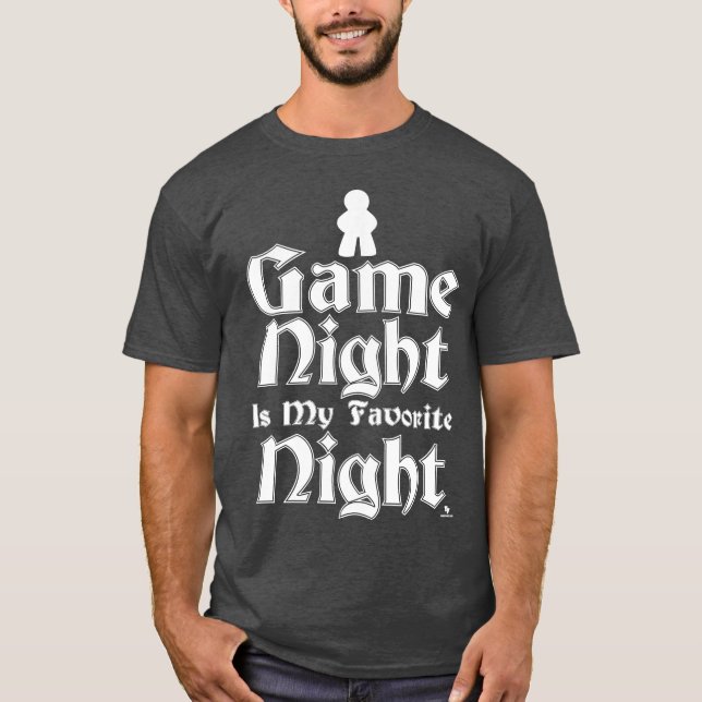 Game Night ist mein Lieblings-Fun-Slogan T-Shirt (Vorderseite)