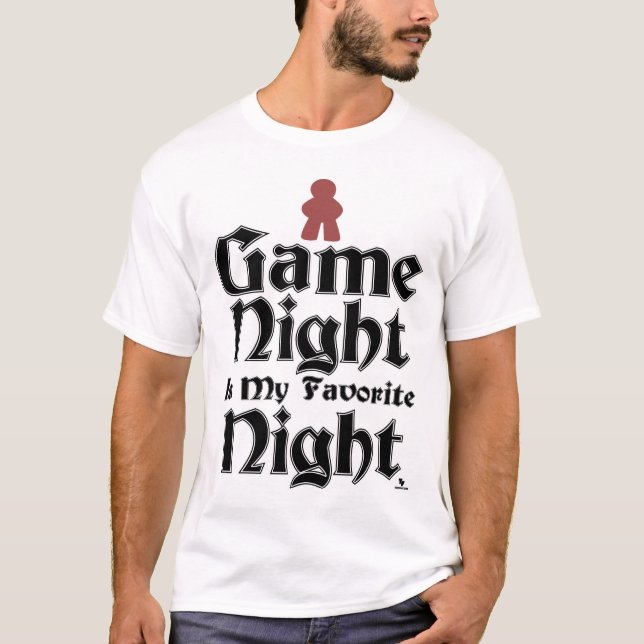 Game Night ist mein Lieblingsmotto T-Shirt (Vorderseite)