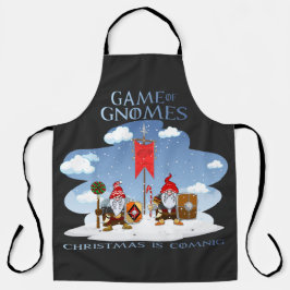 Game of Gnomes Weihnachten kommt Schürze