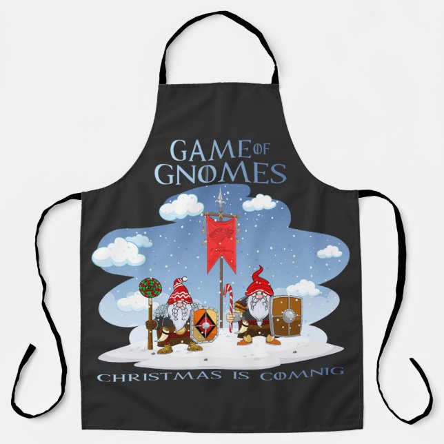 Game of Gnomes Weihnachten kommt Schürze (Vorderseite)