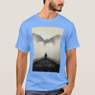 Game of Thrones Drache auf Grau lustig T-Shirt
