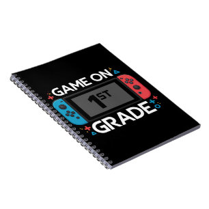 Game On 1. Klasse Zurück zur Schule Lustiger Gamer Notizblock