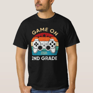 Game On 2nd Grade Video Game Back to School Gamer T-Shirt