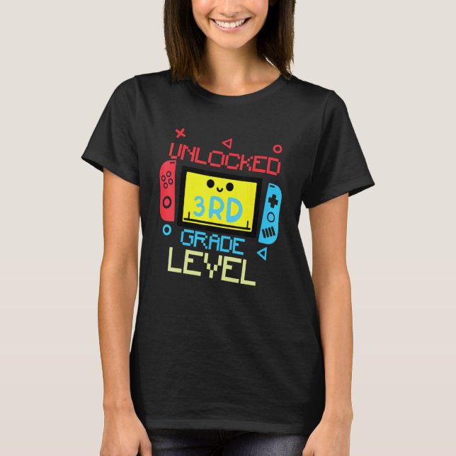 Game On 3rd Grade Back To School Third grade Level T-Shirt (Vorderseite)