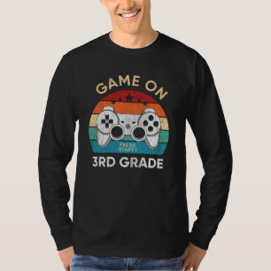Game On 3rd Grade Video Game Back to School Gamer T-Shirt