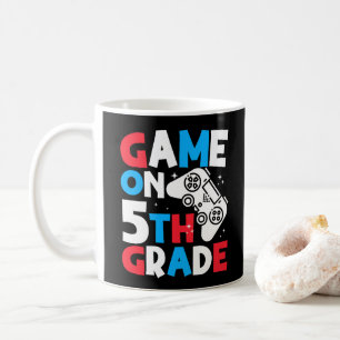 Game On 5th Grade Funny Birthday Boy Gaming Lover Kaffeetasse