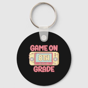 Game On 8th Grade Cool Video Game CK to School Kid Schlüsselanhänger