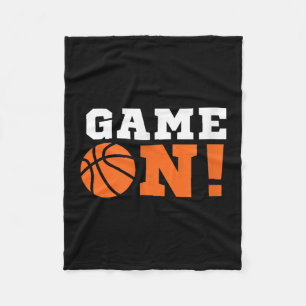 Game On! Basketball B Ball T-Shirt Motivierend Coo Fleecedecke