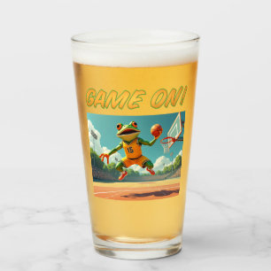 Game On! Basketball Froschglas Glas