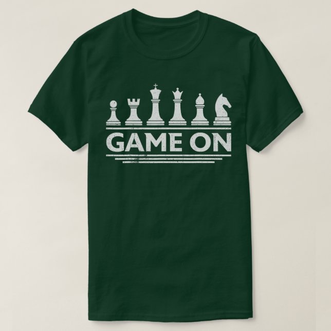 Game On Chess Pieces Funny Board Game Themed Gift  T-Shirt (Design vorne)