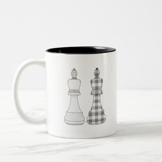 Game On Chess Zweifarbige Tasse (Links)