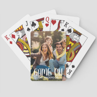 Game On Family Photo Poker Cards Spielkarten