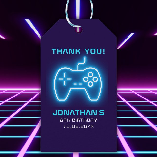 Game on, Fun Birthday Boy  Geschenkanhänger (Von Creator hochgeladen)