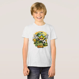 Game On Fußball Maskottchen Splash Tri-Blend Shirt
