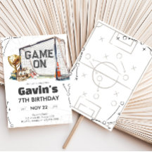 Game On Fußballjungen-Geburtstag