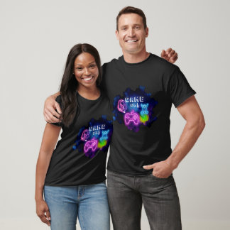 Game On Gaming Design | Einfache Neon-Gamer-Steuer T-Shirt