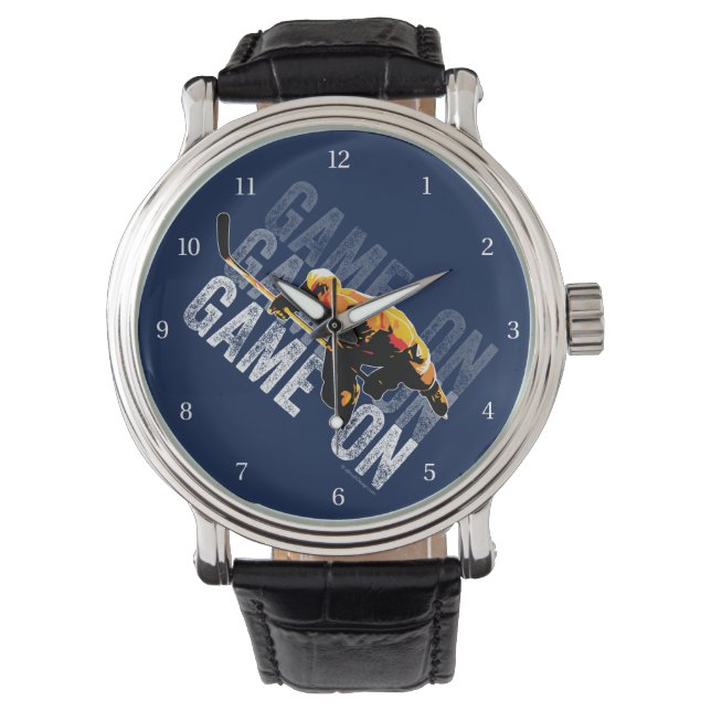 Game On (Hockey) Armbanduhr (Vorderseite)