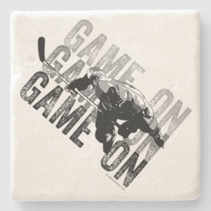 Game On (Hockey) Stone Untersetzer
