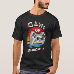 Game On Kindergarten-Lehrer Kids Controller Rücken T-Shirt