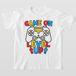Game On Level Up Funny Birthday Boy Gaming Lover T-Shirt