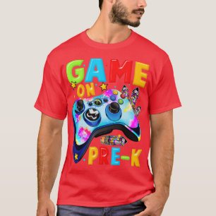 Game On Pre-K Video Geschenk Erster Tag der PreSch T-Shirt