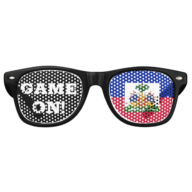 Game On! Sonnenbrillen & Haitifahne / Sportfan (Vorderseite)