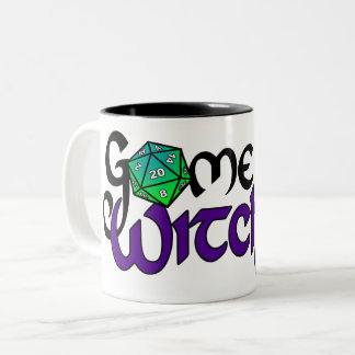 Game On WITCHES - Schwarzer Text - 11oz-Tasse Zweifarbige Tasse