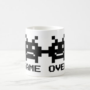 GAME OVER 8-Bit-Pixel-Art-Tasse für Brautpaar Kaffeetasse