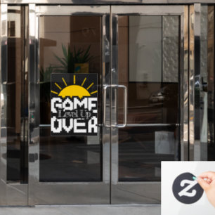 Game Over: Alte Spiele wiederbeleben, dein Spiel a Fensteraufkleber