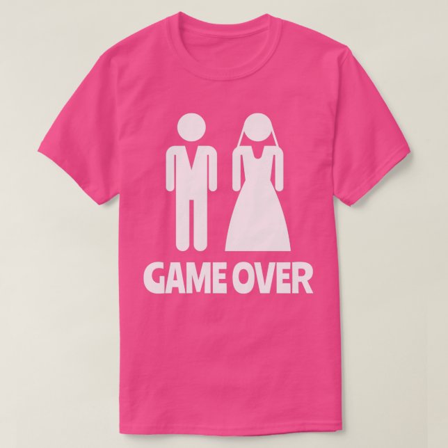 Game Over Bachelor Party 5 T-Shirt (Design vorne)