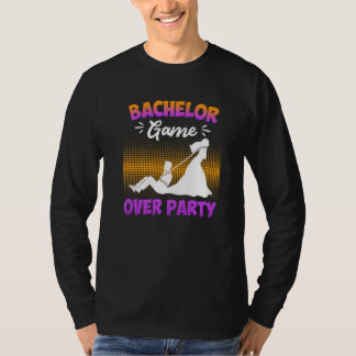 Game over  bachelor party man wedding T-Shirt