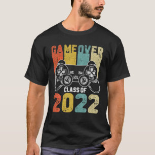 Game Over Class of 2022 Video Games Vintag Gradua T-Shirt