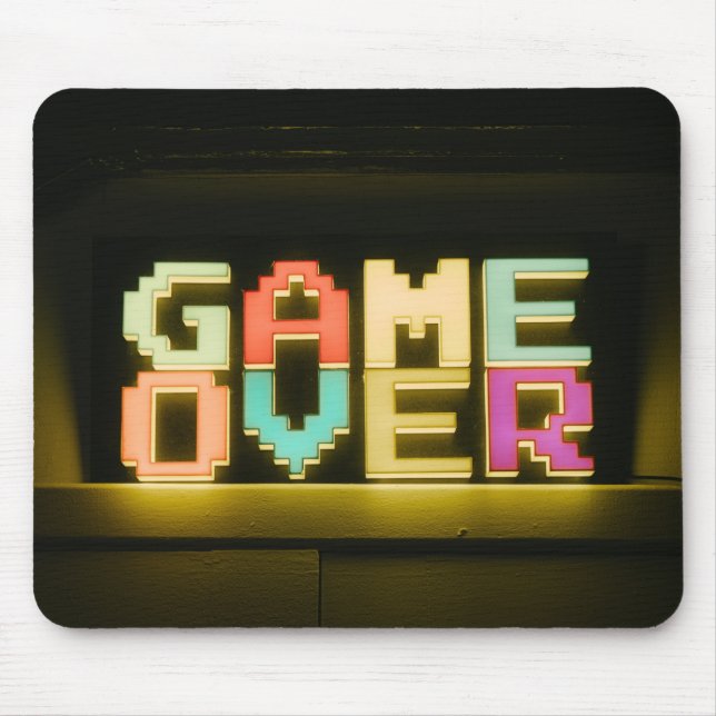 Game Over Cute Simple Pixel Art Pixel Arts Easy De Mousepad (Vorne)