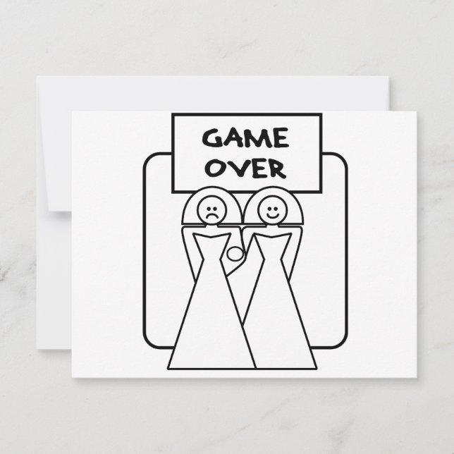 "Game Over" Ehe (homosexuell) (Vorderseite)